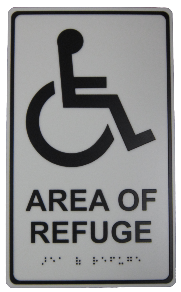 Braille Area of Refuge Signage Area of Rescue Signage